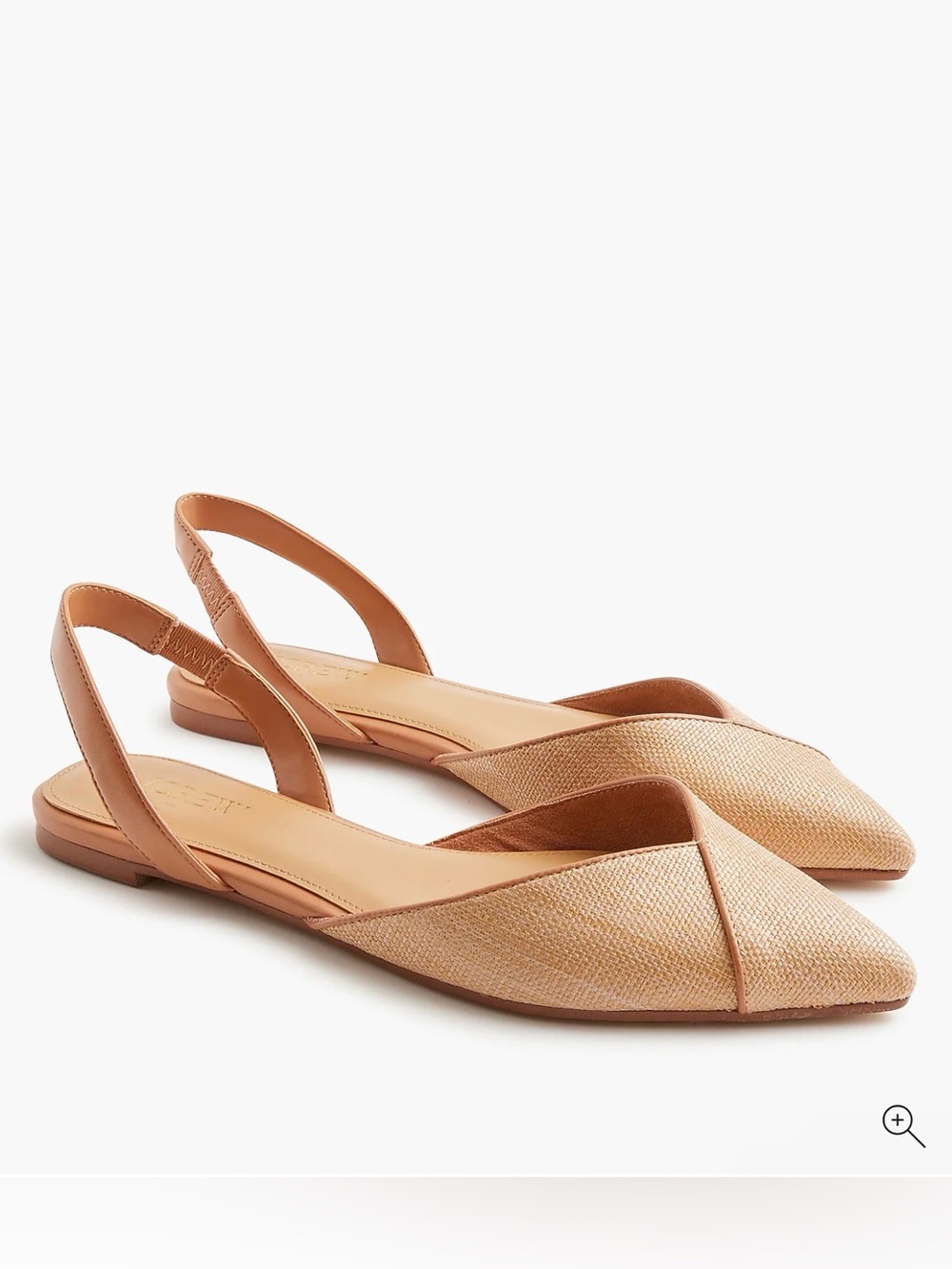 NWT Woven slingback flats